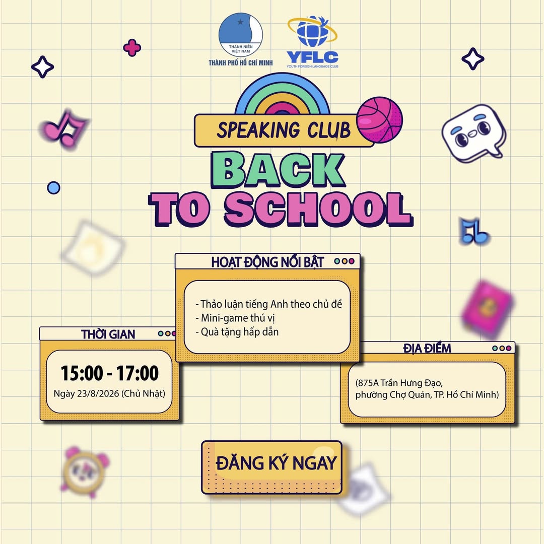 Speaking Club Back To School – YFLC